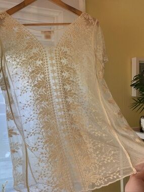Sundance | Sheer Lace Top